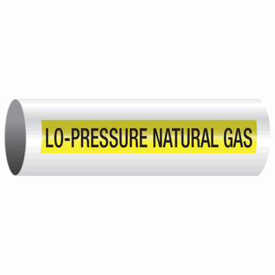 Opti-Code® Self-Adhesive Pipe Markers - Lo-Pressure Natural Gas