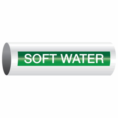 Opti-Code® Self-Adhesive Pipe Markers - Soft Water