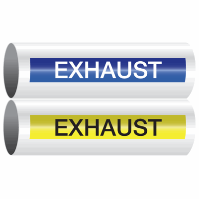 Opti-Code® Self-Adhesive Pipe Markers - Exhaust