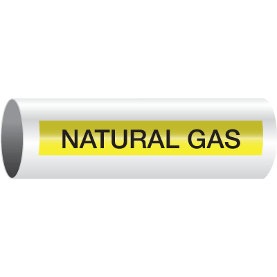Opti-Code® Self-Adhesive Pipe Markers - Natural Gas