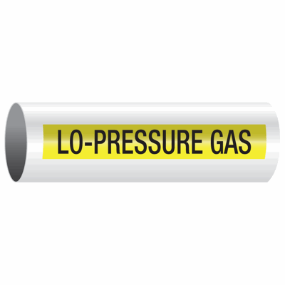 Opti-Code® Self-Adhesive Pipe Markers - Lo-Pressure Gas