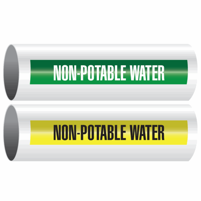Opti-Code® Self-Adhesive Pipe Markers - Non-Potable Water