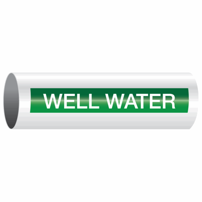 Opti-Code® Self-Adhesive Pipe Markers - Well Water