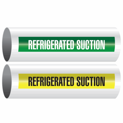 Opti-Code® Self-Adhesive Pipe Markers - Refrigerated Suction