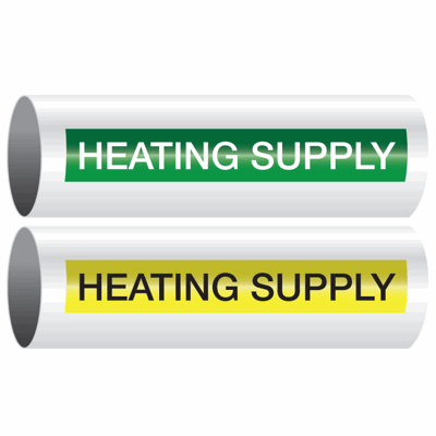 Opti-Code® Self-Adhesive Pipe Markers - Heating Supply