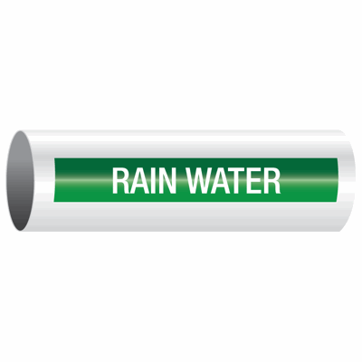 Opti-Code® Self-Adhesive Pipe Markers - Rain Water