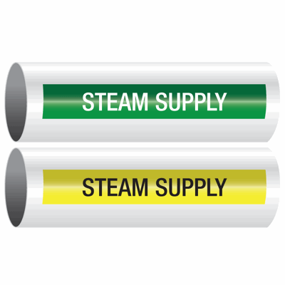 Opti-Code® Self-Adhesive Pipe Markers - Steam Supply