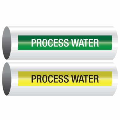 Opti-Code® Self-Adhesive Pipe Markers - Process Water