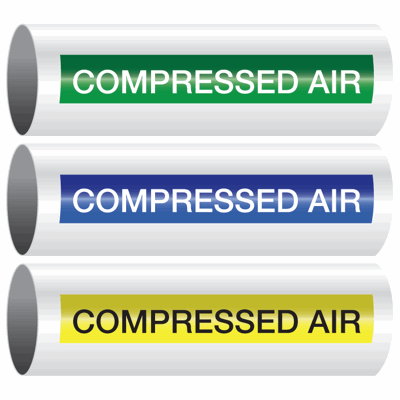 Opti-Code® Self-Adhesive Pipe Markers - Compressed Air