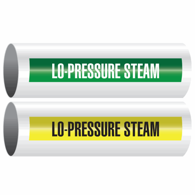 Opti-Code® Self-Adhesive Pipe Markers - Lo-Pressure Steam