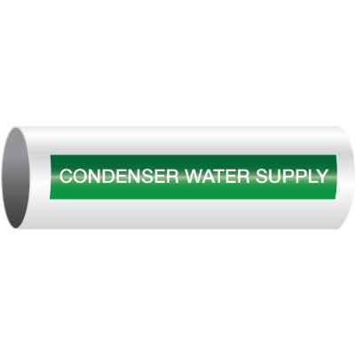 Opti-Code® Self-Adhesive Pipe Markers - Condenser Water Supply