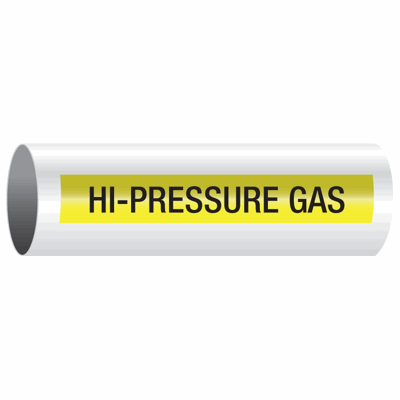 Opti-Code® Self-Adhesive Pipe Markers - Hi-Pressure Gas