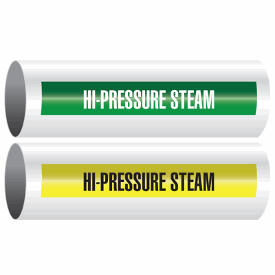 Opti-Code® Self-Adhesive Pipe Markers - Hi-Pressure Steam