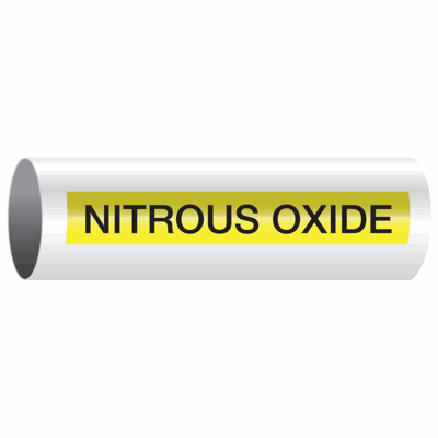 Opti-Code® Self-Adhesive Pipe Markers - Nitrous Oxide