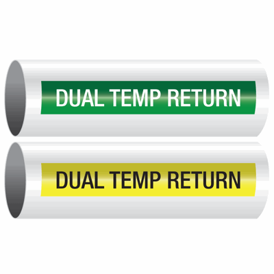 Opti-Code® Self-Adhesive Pipe Markers - Dual Temp Return