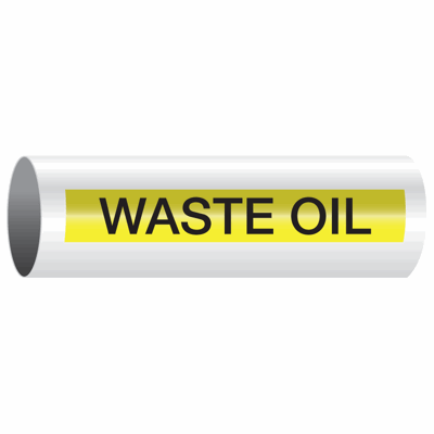 Opti-Code® Self-Adhesive Pipe Markers - Waste Oil