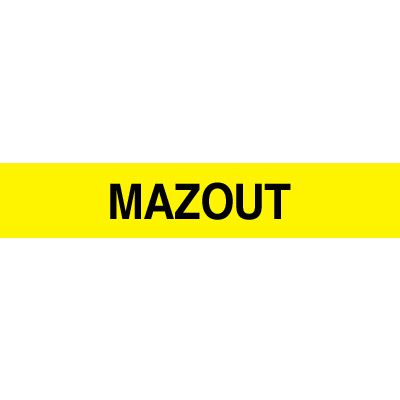 Opti-Code™ Pipe Markers - Mazout