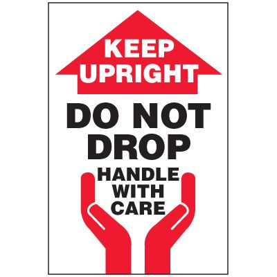 Keep Upright Package Handling Label