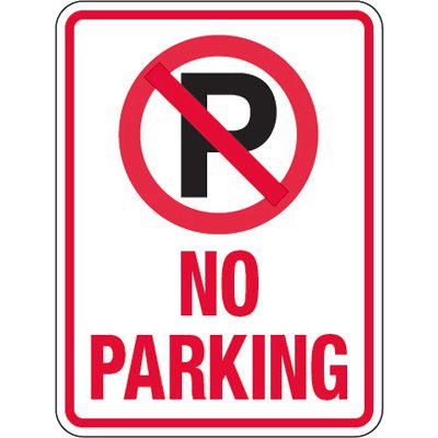 Pavement Message Signs - No Parking