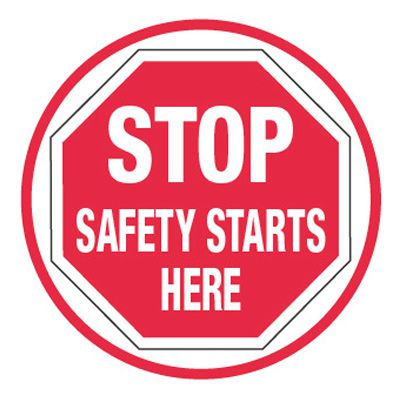 Pavement Message Signs - Stop Safety Starts Here