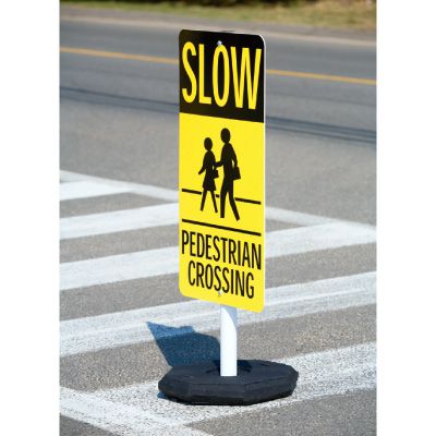 Slow Pedestrian Crossing Flexible Sign System