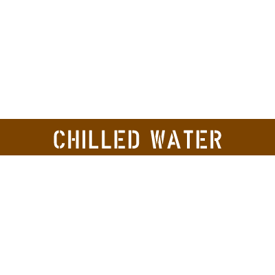 Pipe Stencils - Chilled Water
