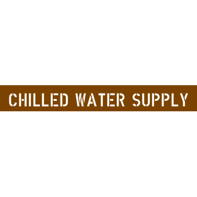 Pipe Stencils - Chilled Water Supply