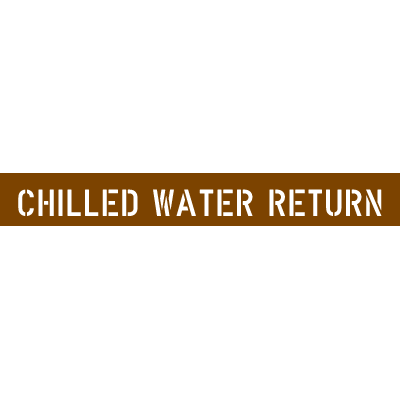 Pipe Stencils - Chilled Water Return