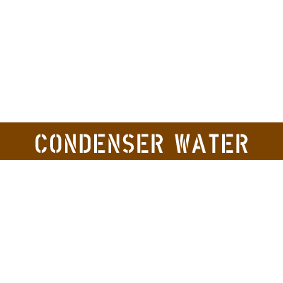 Pipe Stencils - Condenser Water