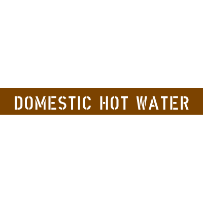 Pipe Stencils - Domestic Hot Water
