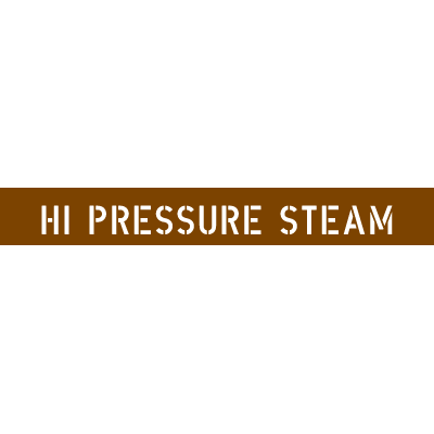 Pipe Stencils - Hi-Pressure Steam