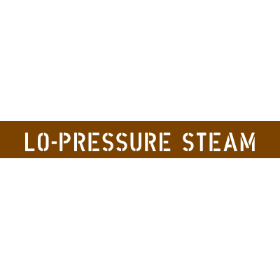 Pipe Stencils - Lo-Pressure Steam