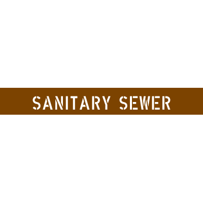 Pipe Stencils - Sanitary Sewer