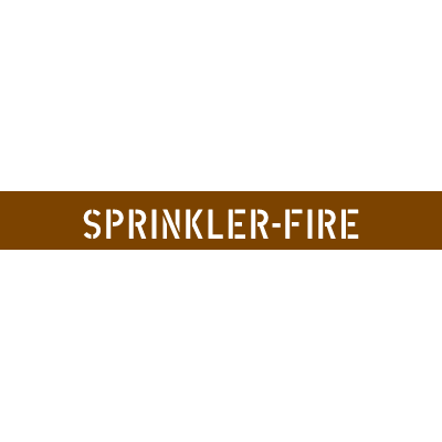 Pipe Stencils - Sprinkler-Fire