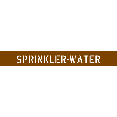 Pipe Stencils - Sprinkler-Water