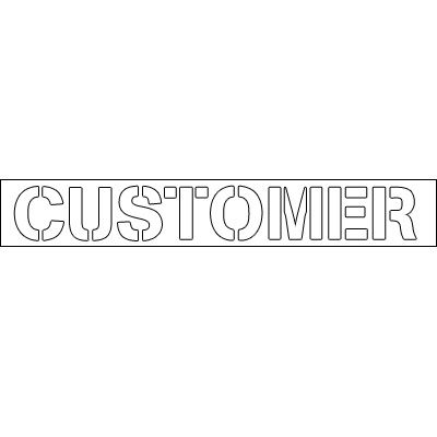 Plastic Word Stencils - Customer