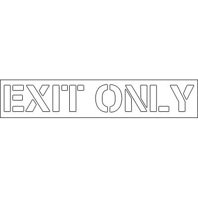 Plastic Word Stencils - Exit Only