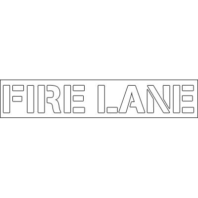 Plastic Word Stencils - Fire Lane