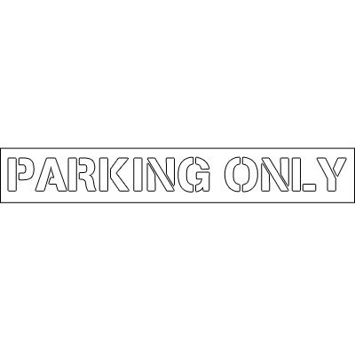 Plastic Word Stencils - Parking Only