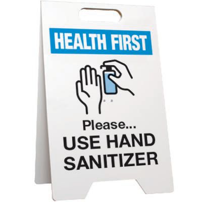Please Use Hand Sanitizer Floor Stand