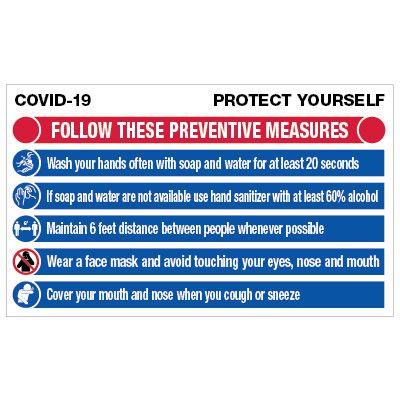 Protect Yourself COVID-19 Preventive Measures Banner