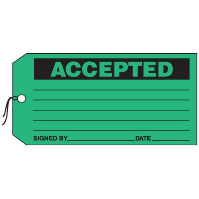 Production Control Tags - Accepted