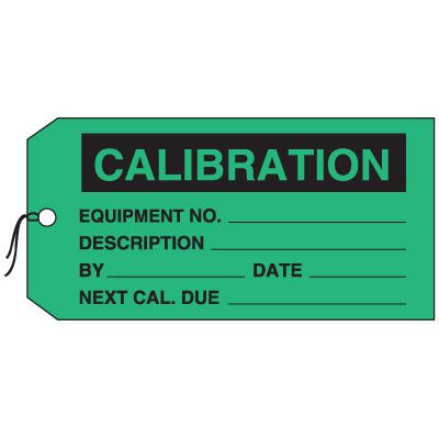 Production Control Tags - Calibration