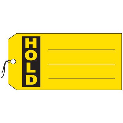 Production Control Tags - Hold