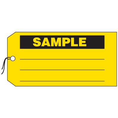 Production Control Tags - Sample