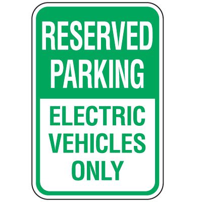 Property Parking Signs - Reserved Parking Electric Vehicles