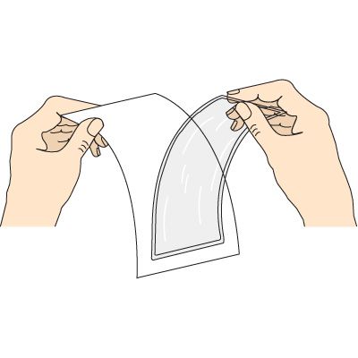Open-Pocket Adhesive-Backed Protective Holders