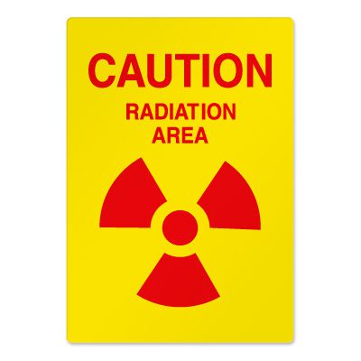 Radiation Hazard Safety Signs - Caution Radiation Area