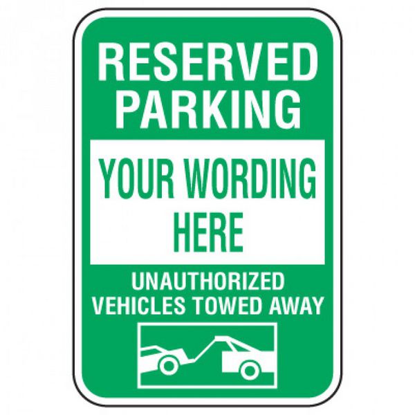 Rapid-Ship Custom Parking Signs - Reserved Parking