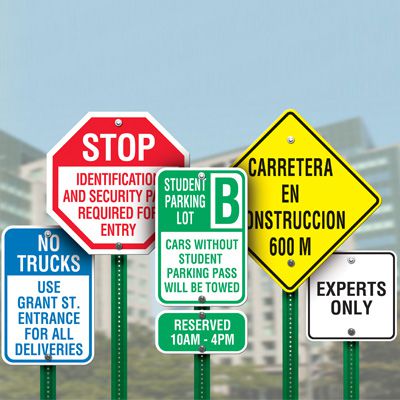 Custom-Worded Traffic and Parking Signs